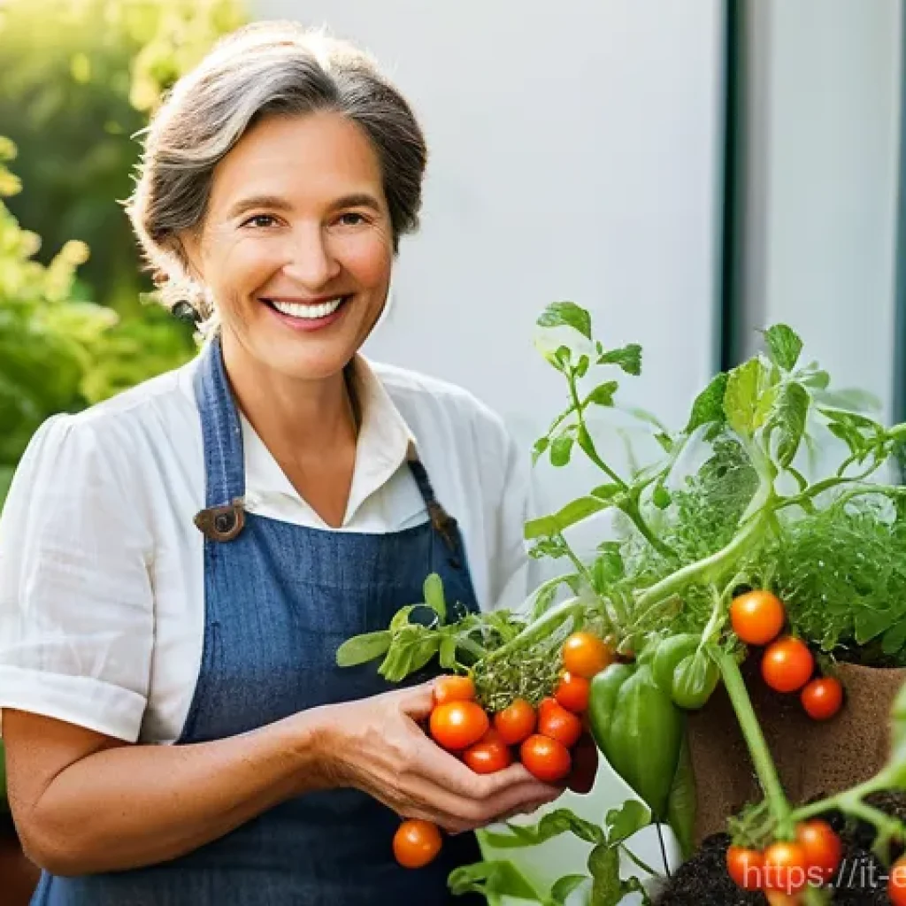 환경보호 전문가의 개인 브랜드 구축 - **Prompt 1: "The Urban Gardener's Joy"**
    A vibrant, heartwarming close-up image of a female urba...