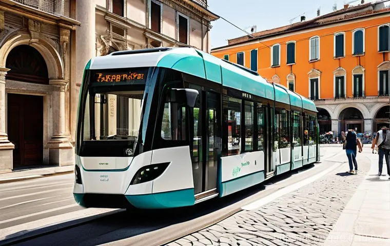 환경보호전문가의 필수 책 - **Prompt:** A vibrant and bustling street scene in a modern Italian city, such as Milan or Turin, sh...