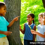 환경보호 교육 자료 제작 방법 - **Prompt 1: "Interactive Nature Scavenger Hunt"**
    "A vibrant, wide-angle shot of a group of dive...