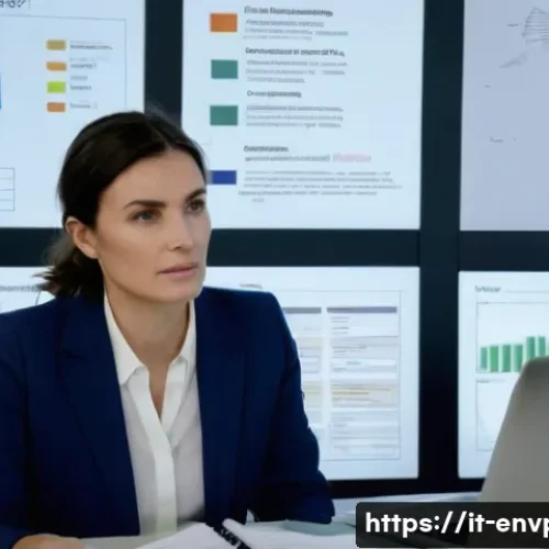 환경보호전문가의 일상 루틴 - **Image Prompt 1: The Environmental Policy Analyst**
    "A professional female environmental expert...