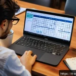 환경기술사 자격증 준비 과정 - A focused Italian university student studying environmental legislation at a desk cluttered with leg...